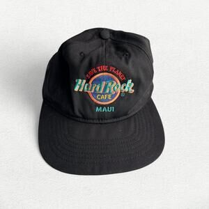 Vintage Hard Rock Cafe Maui Save the Planet Black Hat
